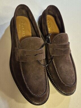 Doucal's Suede Penny Loafers for Men